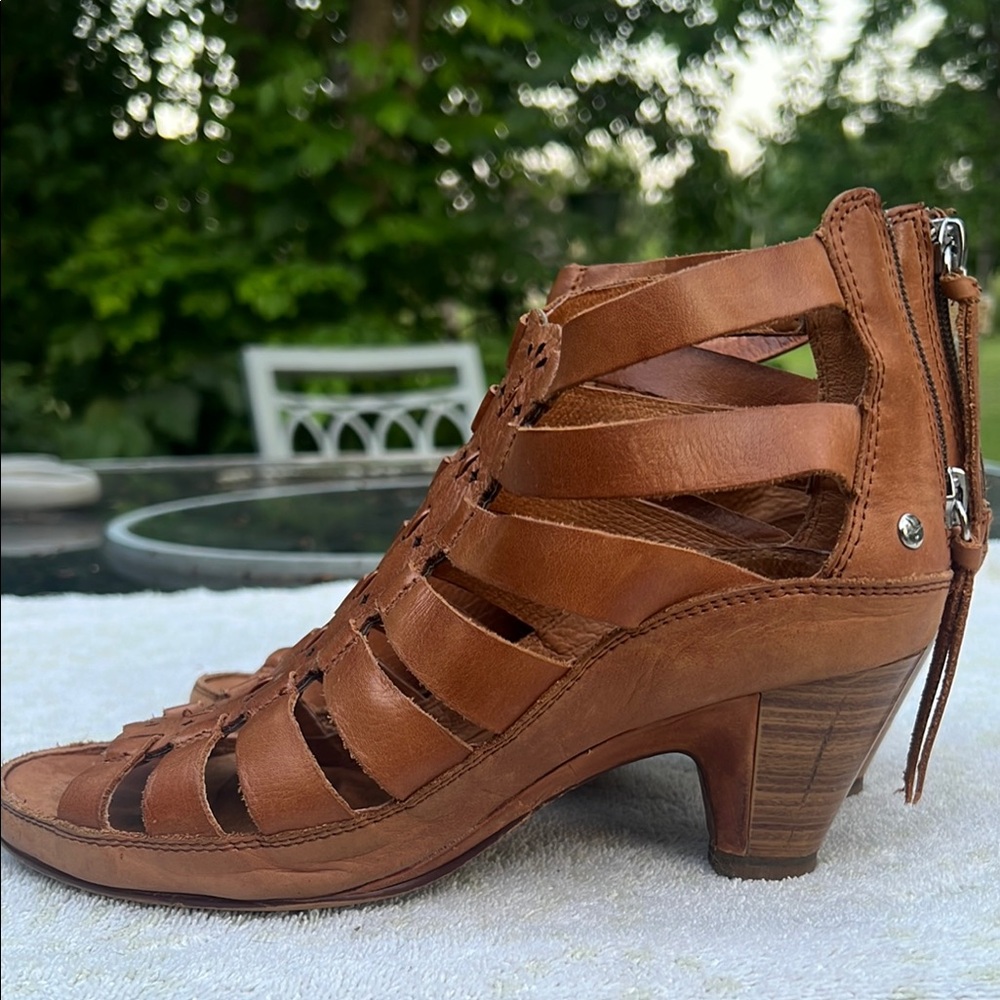 PIKOLINOS Brown leather strappy Gladiator Heels size 37 (6.5 to 7) - Picture 4 of 9